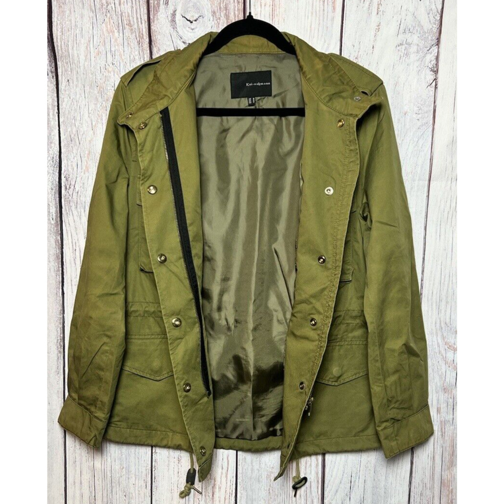 Kai-aakmann Men’s Utility Army Jacket Green Size M